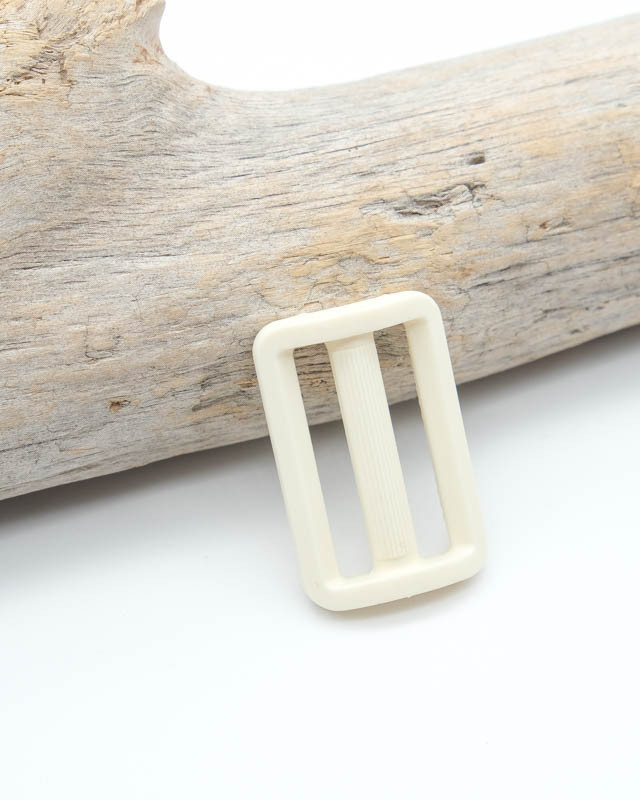 30mm Ivory Plastic Sliding Buckle - Maison Klem